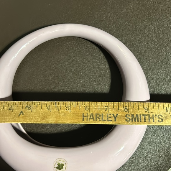 Rare Retro vintage 80’s post modern ring vase lilac purple ceramic 🌵 - Picture 7 of 10